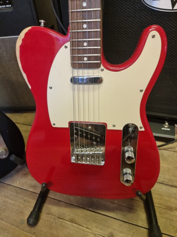 Telecaster, beg,sliten,cool,fixad,röd