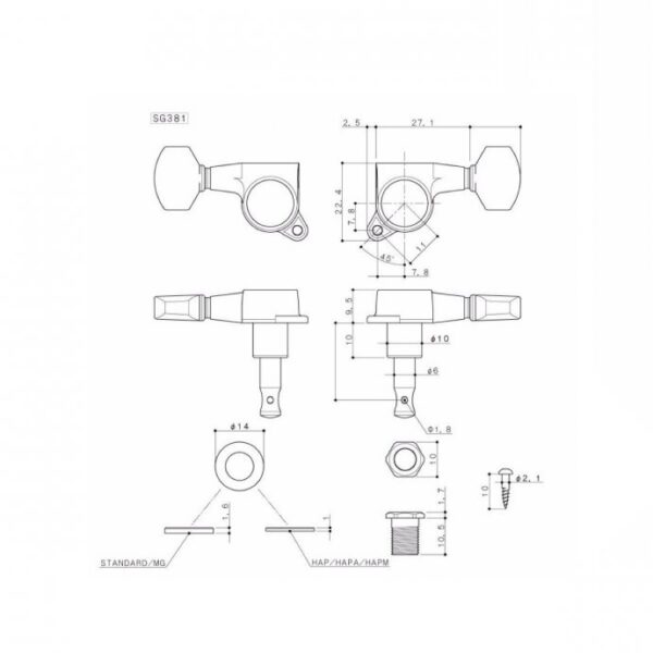 Gotoh SG-381-01CR 3+3 - Bild 2